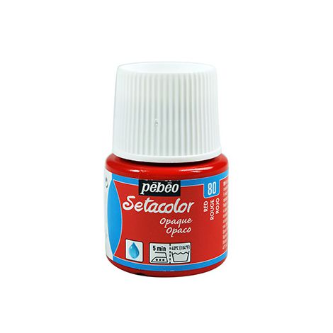 Farba do tkanin Pebeo Setacolor 45ml, Czerwona/80 Red